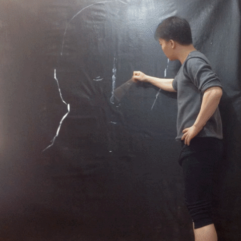 Michael Andrew Law Cheuk Yui's Prince Charles Painting progress gif