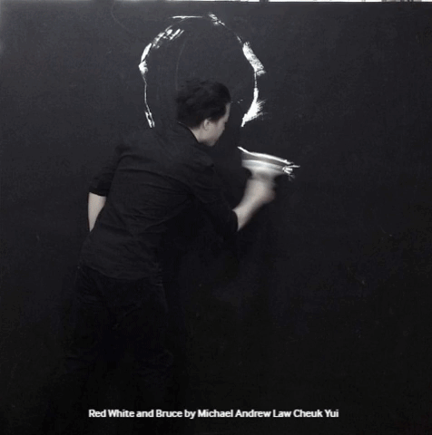Michael Andrew Law Cheuk Yui's Bruce Lee Painting progress gif